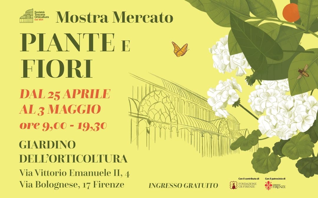 Mostra Primaverile di Piante e Fiori di Firenze – Da Sabato 25 Aprile a Domenica 3 Maggio 2026